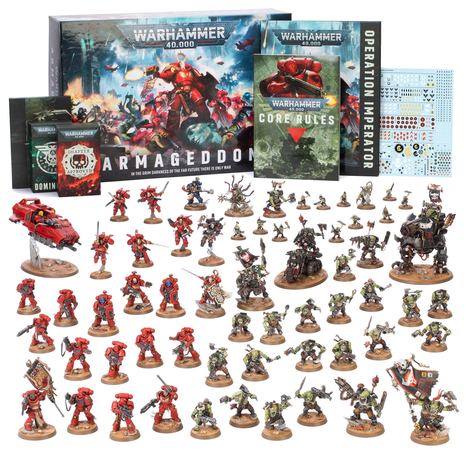Contenido de una caja de inicio Warhammer 40,000